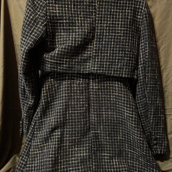 NWOT Womens Cider Tweed Cropped Blazer and Short Cami Tweed Dress - Picture 7 of 15